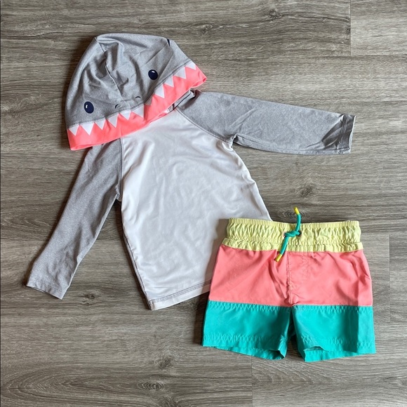 Cat & Jack baby boys matching swim set - Picture 1 of 3